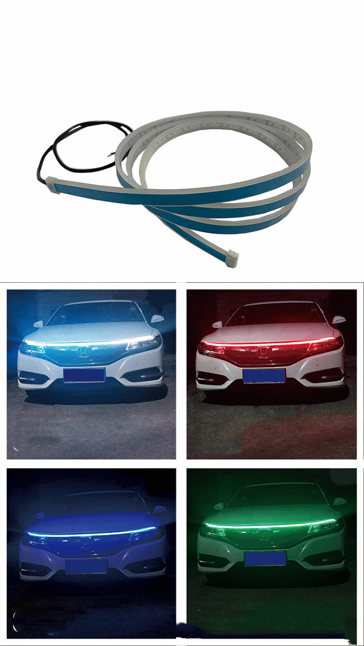 Car Hood Atmosphere Light Through-type Daytime General Modified LED Daytime Running